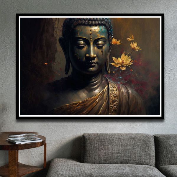 Serene Buddha Meditation Wall Art – Premium Spiritual Artwork